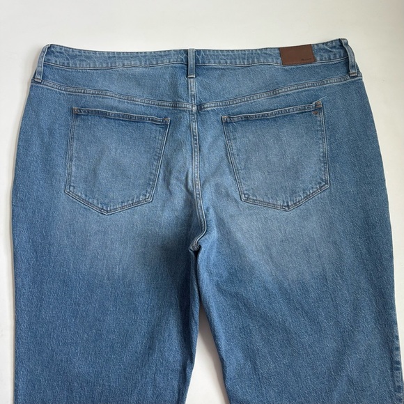 Madewell The Plus High-Rise Slim Boyjean Blue Denim Jeans in Neal Wash Size 26W - Picture 14 of 16